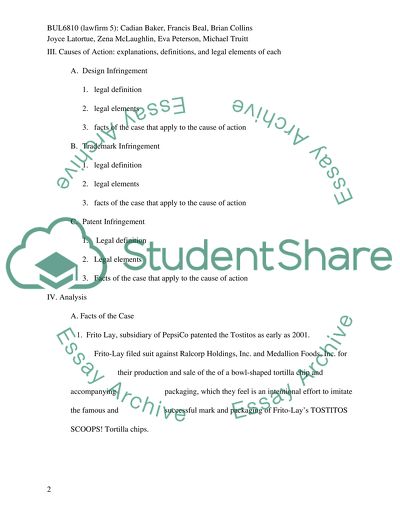 Frito-Lay v. Ralcorp Holdings, et al: The Case of the Copy Cat Chip