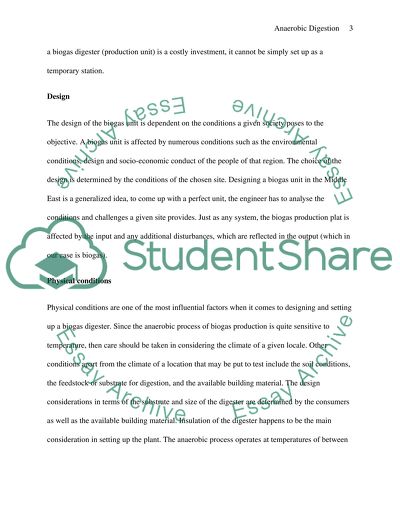 Engineering - Anaerobic Digestion