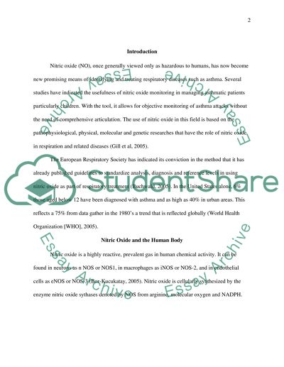The Impact of Nitric Oxide on Asthma