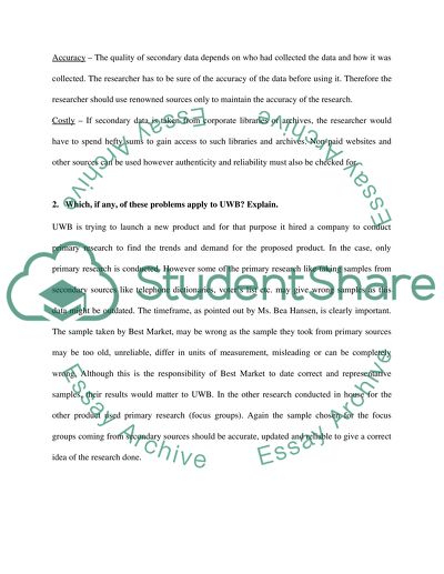 DQ 4 Secondary Research