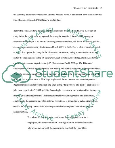 The Human Resource Planning Process for the Magnificent Miniature