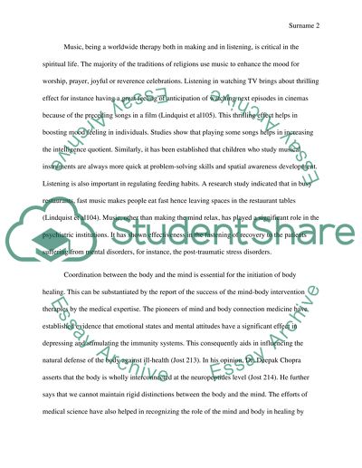 Alternative Medicine: Music Therapy