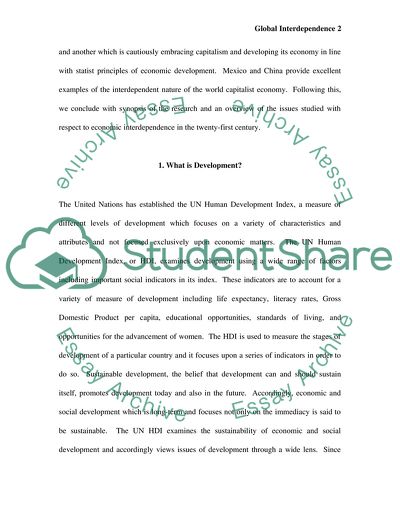 Economic Interdependence of Mexico and China