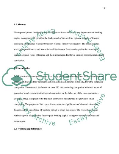 The Importance of Working Capital Management to Coyles Business