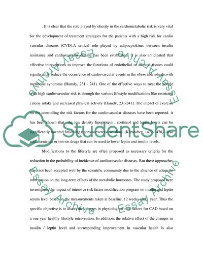 Intensive Lifestyle Modification for CAD Reversal