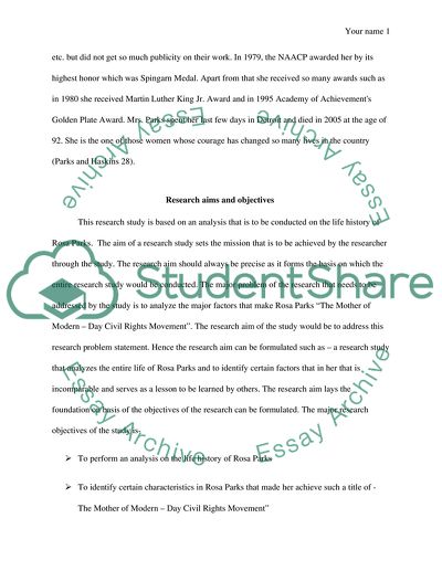 Rosa Parks and Her Protest for Civil Rights