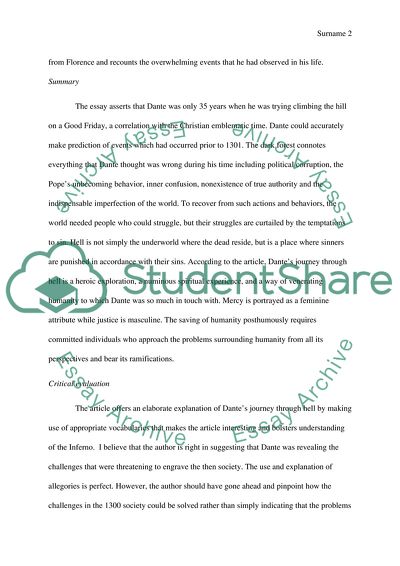 Inferno essay intro image