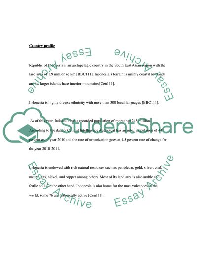 The Deforestation in Indonesia