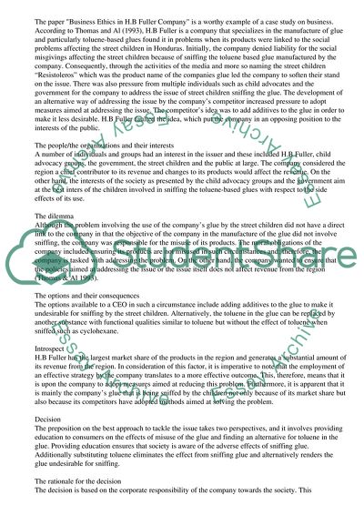 Ethical Decision Model