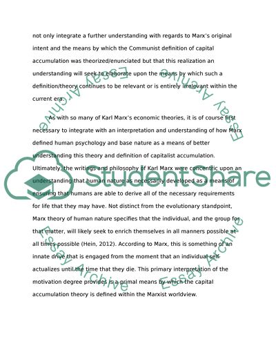 Explain Marxs general law of capitalist accumulation and discuss its contemporary relevance