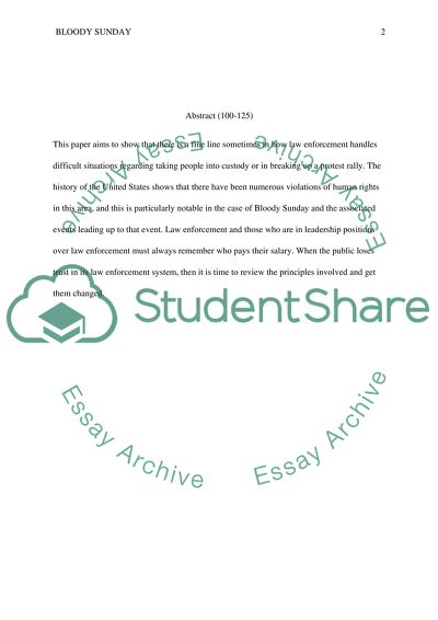 Bloody Sunday Incident