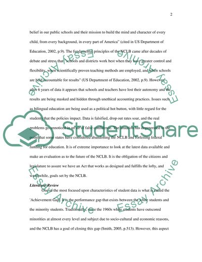 Demographic Data and Immigrant Student Achievement