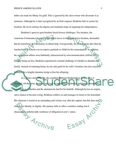 Prince among Slaves - the Notion of Identity