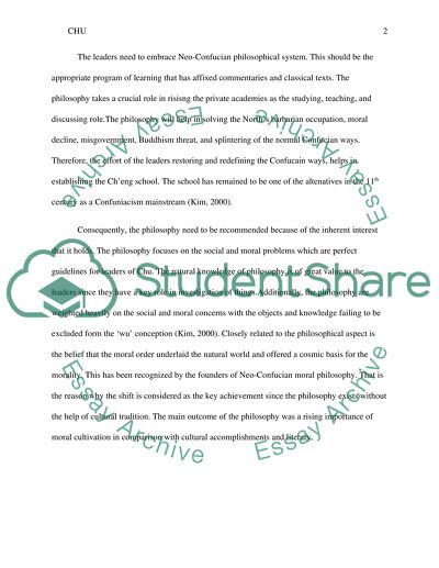 The Natural Philosophy of Chu Hsi