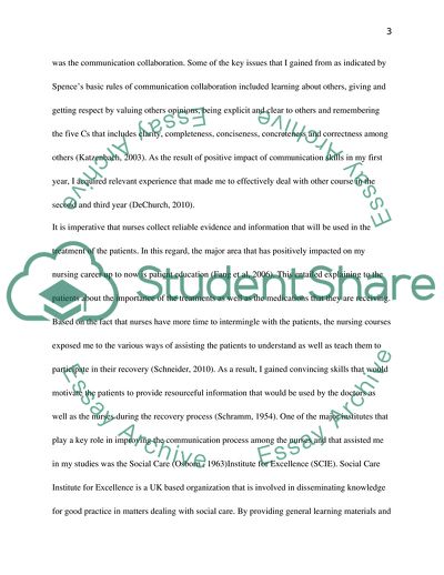 Communication Skills in Relation to Contemporary Nursing Practice
