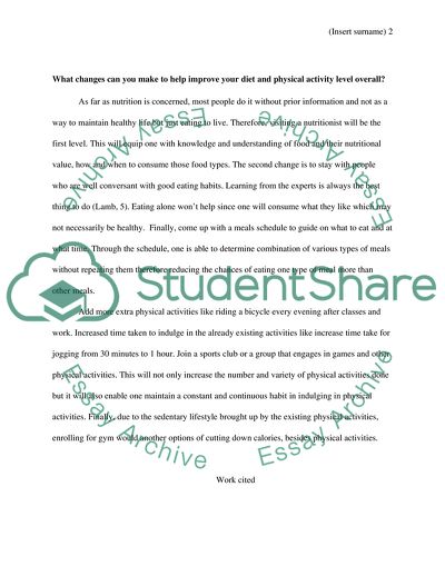 Nutrition and Exercise