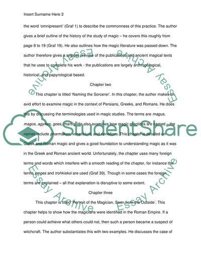 Magic in the Ancient World by Fritz Graf