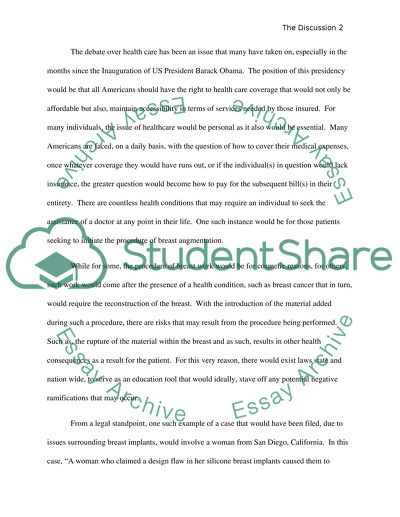 The Discussion Surrounding Health Care & Breast Implant Leaks