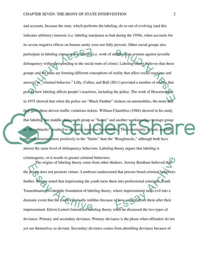 Summary for Criminal Justice class chapter 7