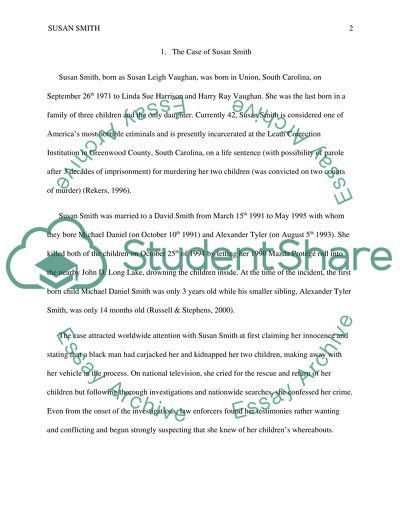 Susan Smith Murderer