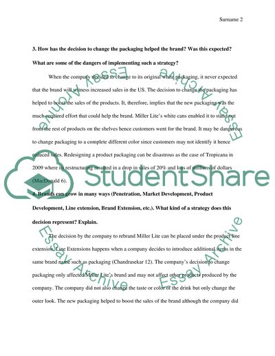 Miller Lites white label and increased sales