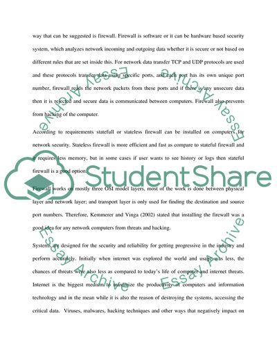 Information Technology Threats and Security