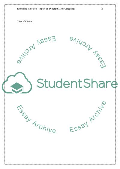 Economic Indicators Impact on Different Stock Categories
