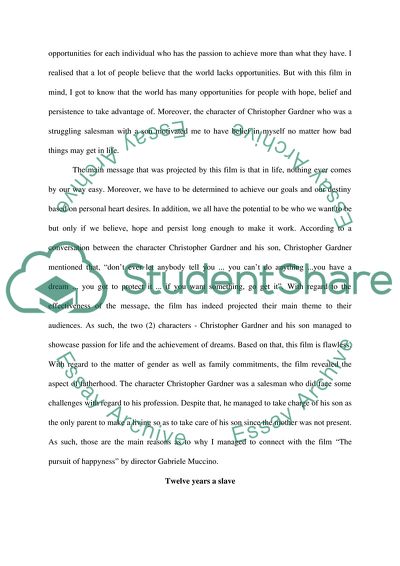 My Life in Film: How Film Has Affected and Shaped My Life