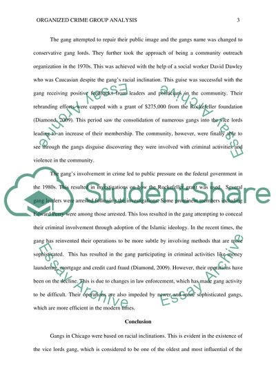 Organized Crime Group Analysis