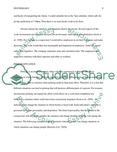 Does a Person Form a Situation or a Situation Form a Person