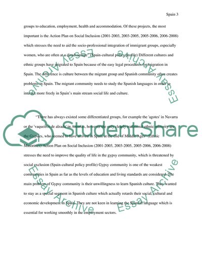 Large Scale Immigration to Spain