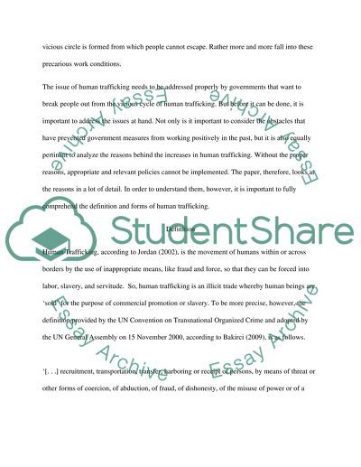 Investigating the Issue of Human Trafficking