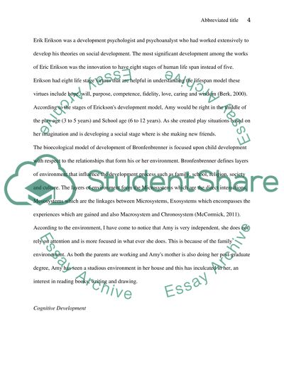 Child psychology essay topics