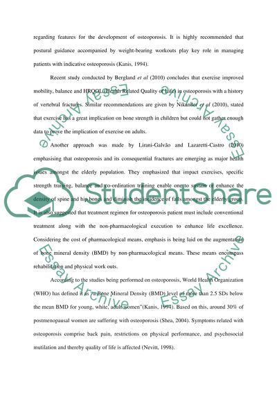 Role of Exercise in Preventing and Treating Osteoporosis