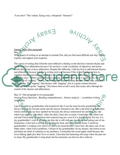 A Play emulating Poe in The Raven and QUestions