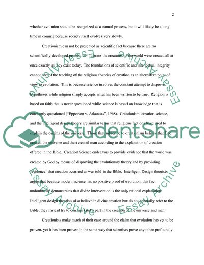 Evolution Should be Accepted