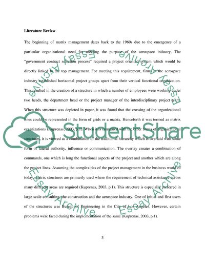 Dual Authority in Matrix Organization