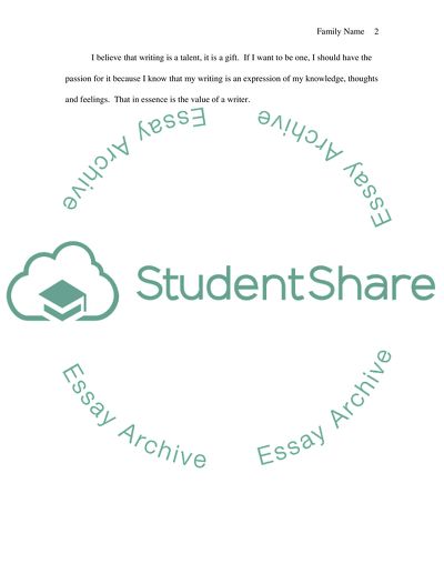 Self-Reflection on Writing