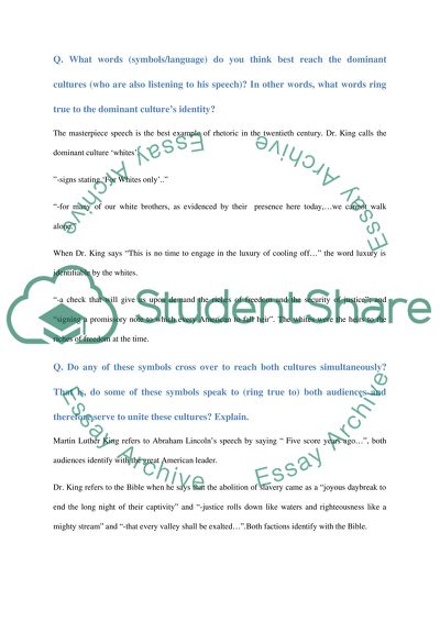 Dr. Martin Luther King, Jrs speech