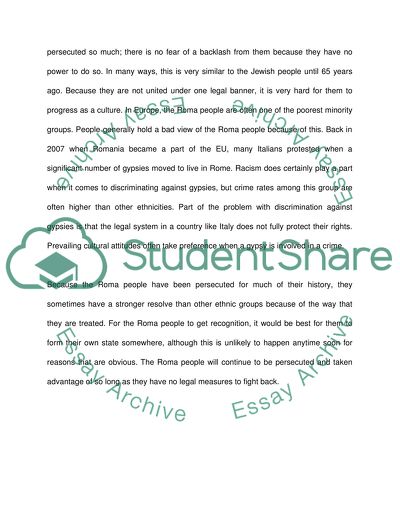 The Modern Day Roma People Also Known as Gypsies