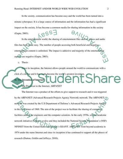 Internet and World Wide Web Evolution