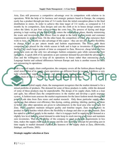Supply Chain Management