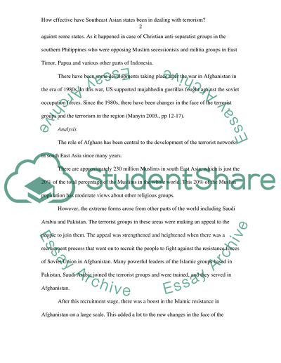 Terrorism in Southeast Asia