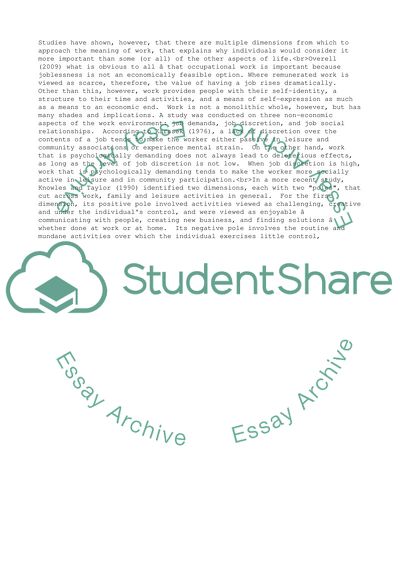 Employment and Society