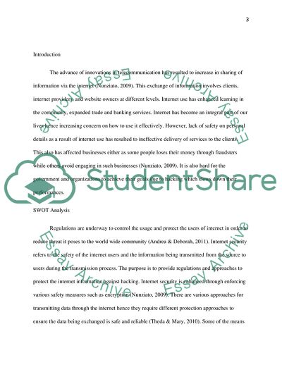 Internet Security - Privacy in Context