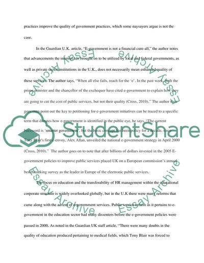 E-Government in the UK