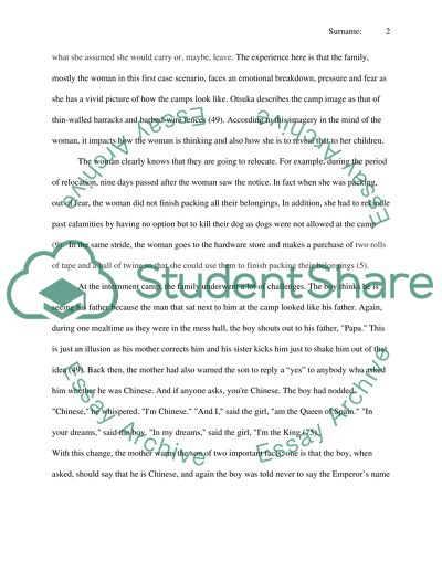 Sociology: Experiences and Events of the Internment Camp