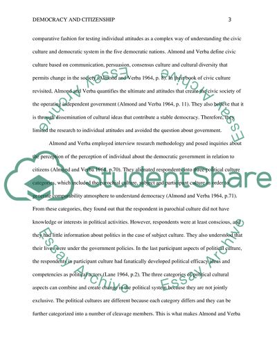 Democracy and Citizinship