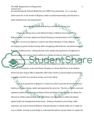 Nursing Practice Under the Nursing Midwifery Council of the United Kingdom