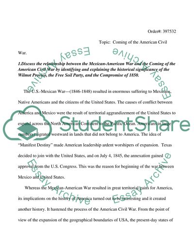 Coming of the American Civil War